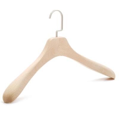 China SHOW Luxury Natural Wood Coat Hanger for sale