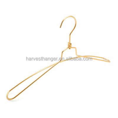 China Wavy Gold Metal Shirt Hanger High Quality for sale