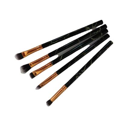 China Angular Blush 10 Pieces Custom Marble Makeup Brush Set for sale