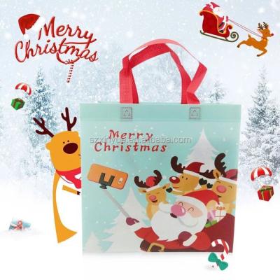 China Eco - Friendly Non Woven Reusable Christmas Sack Cloth Gift Bags for sale