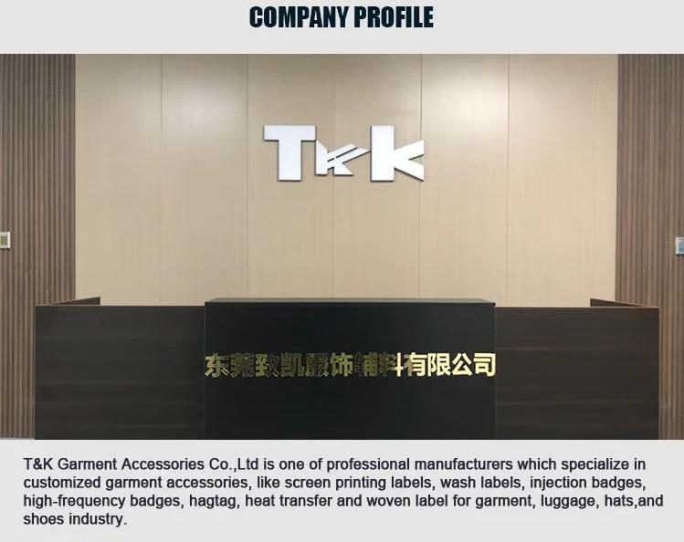 검증된 중국 공급업체 - T&K Garment Accessories Co.,Ltd