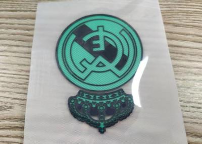 China Kundenspezifisches Eisen auf 3D prägeartigem Logo Sticker High Frequency TPU bessert für Sportkleidung aus zu verkaufen