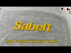 Washable Heat Transfer Clothing Labels 3D Tagless Sewing Customized