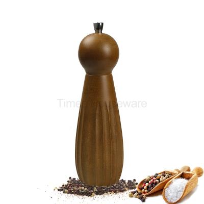 China Sustainable Wooden Pepper Mills And Salt Herb Grinder for sale