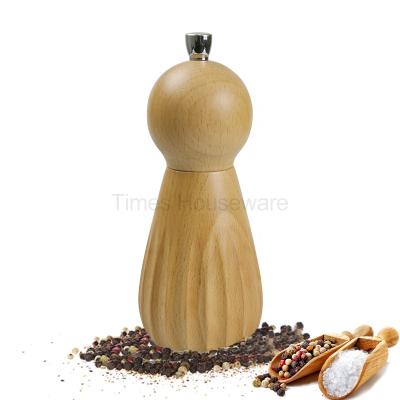 China Viable Salt Mill Wooden Manual Food Safe Pepper Grinder for sale