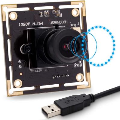 China Low Light USB Camera ELP 2MP H. 264 USB Camera Low Illumination 8mm Module 1080P 0.01lux Lens Sony IMX323 Mini USB Camera With Microphone for sale