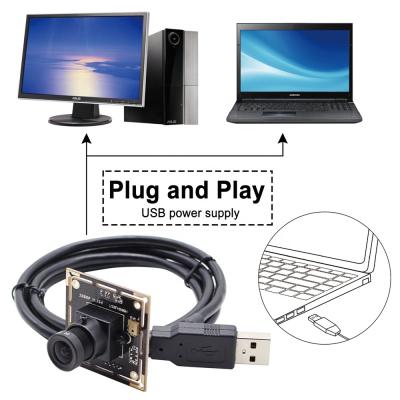 China Low Light USB Camera ELP 2MP H. 264 USB Camera Low Illumination 3.6mm Module 1080P 0.01lux Lens Sony IMX323 Mini USB Camera With Microphone for sale