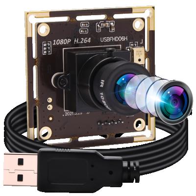 China 1080P 2MP H.264 USB Camera Module 0.01lux Low Illumination IMX323 Mini Industrial USB Webcam Module With Microphone ELP-USBFHD06H-L28 for sale