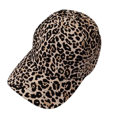 China Howell Summer Cotton Leopard Print Hat Women Men COMMON Animal Baseball Cap for sale