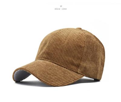 China Howell Versatile Thick Striped Equestrian Hat Corduroy COMMON Baseball Cap for sale