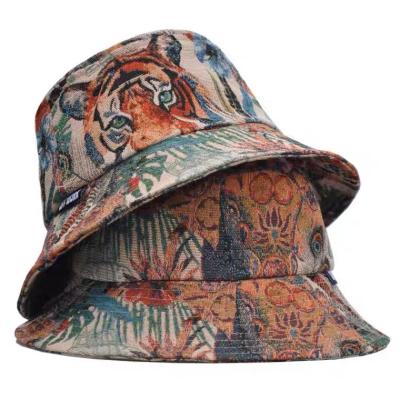 China Fashion \ Howell Wholesale Fashion Comfortable \ Durable Printed Custom Printed Fisherman Bucket Hats for sale