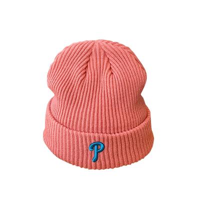 China Custom Embroidered Beanie Slapped by Logo Knitting Hats Cable Knitting Hats Wholesale JOINT Thick Ribbed Skullcap Embroidery for sale