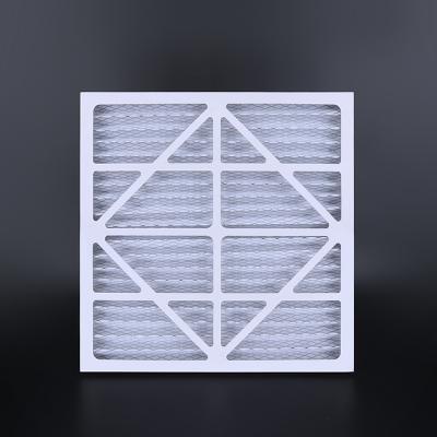 China Cheap hotels paperborad frame pre-filter pleated Merv 8 air filter for sale