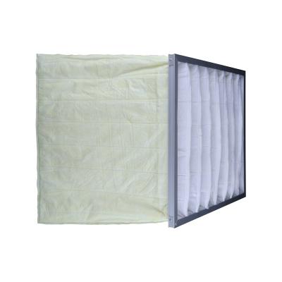 China Hotels pocket commercial bag air cleaner filter 65, 85 and 95% - or MERV ratings 11, 13 and 15. for sale