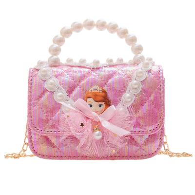 China Wholesale Fashion Children's Bag Small Fashion Messenger Bag Princess Cute Bow Girl Cross - Body Bag for sale