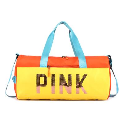 China Eco-friendly Wholesale Foldable Multifunctional Gym Bag Fleece Travel Zipper Bag for sale