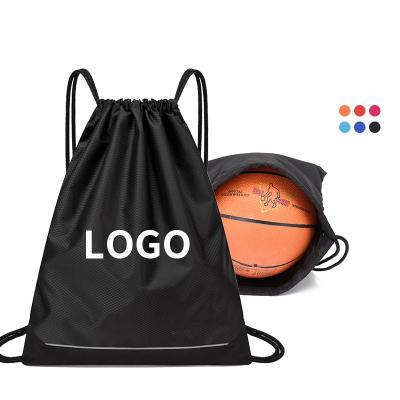 China Wholesale Waterproof Drawstring Rucksack Football Basketball Waterproof Bag Printing Logo Gym Bag for sale