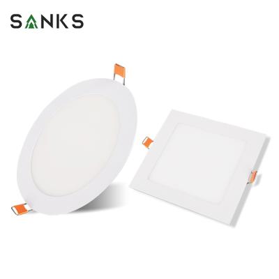 China Ultra-thin models are popular in foreign trade high performance aluminum square 3W 4W 6W 9W 12W 15W 18W 24W white round ceiling recessed LED panel light for sale