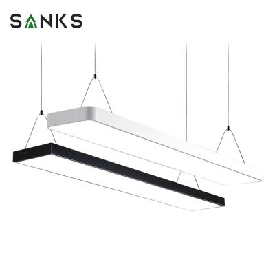 China High Light Efficiency Modern Indoor Commercial Office Hanging Pendant Light 30W 50W 70W Led Line Light for sale