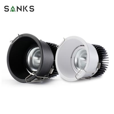 China Modern Anti-Glare Aluminum Ceiling Mount 95MM Indoor Light Recessed Cutout 15W 20W Led Spot Lamp for sale