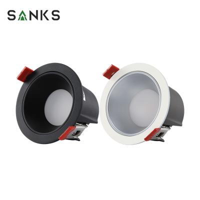 China Modern Design Anti-glare Round Shape 7watt 10watt 12watt 18watt 30watt 40watt 50watt Ceiling Recessed Led Down Lamp for sale