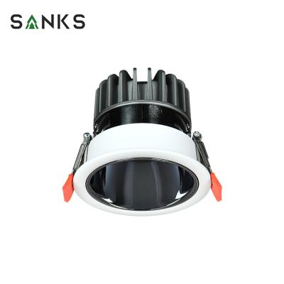 China Anti Glare Anti Glare Round Ceiling Recessed Mount Aluminum Cob 7W 12W 15W 20W Led Spot Light for sale