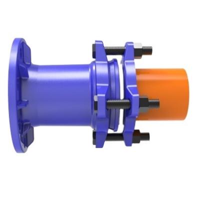 China pipe flange adapter, joint and coupling joint, connector with flange, equal no Nova, AVK, GF or Krausz for sale