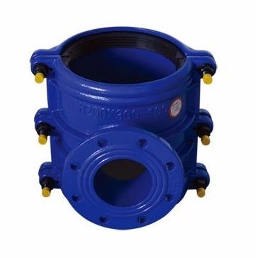 China Water pipeline / iron pipe saddle clamp / ductile bushings / ductile iron pipe tapping tee for drilling hole in pipeine for sale