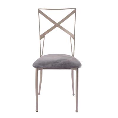 China Factory Price Modern Wholesale Gold Spray Painting Wedding Chameleon Chairs For Sale for sale