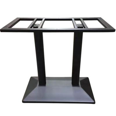 China Modern Black Metal Frame Legs Restaurant Dining Table Base for sale