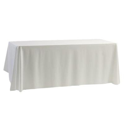 China Oilproof Hot Selling High Quality Luxurious Wedding Use Satin Rectangle Tablecloth For Sale for sale