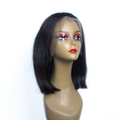 China JiFanYao Straight Natural Black Brazilian Lead Lace Wigs Lace Front Wig Short Lead Wigs For Black Women for sale