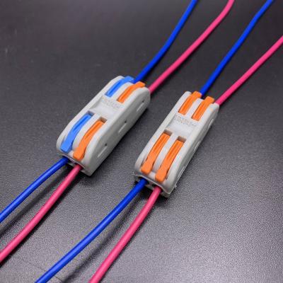 China PCTT-2-2 2p electronic lines 2 in 2 lines 2-2p fast cable connector for wire connection for sale