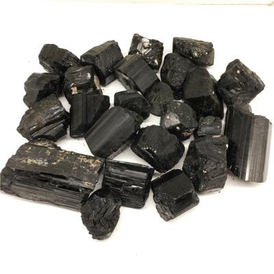 China China Hot Sale High Quality Natural Black Tourmaline Healing Crystals Stone Rough Stone for sale