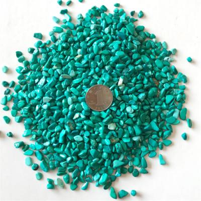 China China tumbled Crystal Gravel Green Turquoise Crystal stone rock for healing for sale