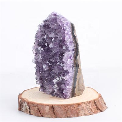 China Wholesale Natural Healing Crystal Energy Stone Purple Crystal Group of Europe Amethyst for sale