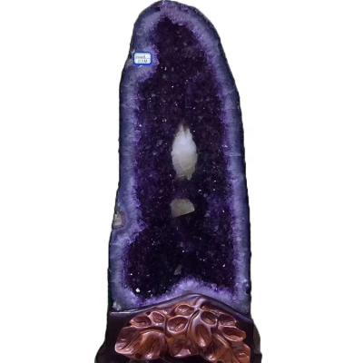 China China Coin Wholesale Fengshui Natural Amethyst Geode For Decorations for sale