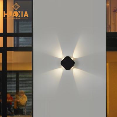 China High Grade Modern 2w 4w IP65 Aluminum Black Waterproof Indoor Outdoor Modern Wall Package LED Light for sale