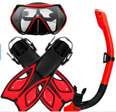 China High Quality Multicolor Universal Silicone Snorkel Fiberglass Fins Freediving Speed ​​Blade Fins Diving Equipment Scuba Diving Set Along for sale