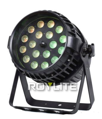 China Waterproof IP65 18 X 10w LED Par Lights 4 In 1 Beam Angle Zooming 10°- 60° for sale