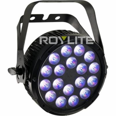 China 6 DMX Ch Studio LED Par Cans , RGBW No Fan Quiet LED Wash Lights for sale