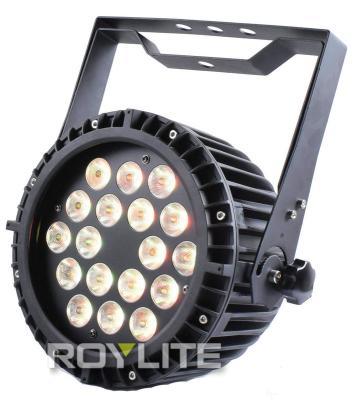 China Powercon Without Fan LED Par Can18 x 8w RGBW Color Mixing Aluminum Body Cooling for sale