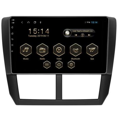 China Car Radio Automotive Android 10.0 9 Inch Multimedia Player FOR SUBARU XV LEVORG FORESTER 2008-2012 for sale