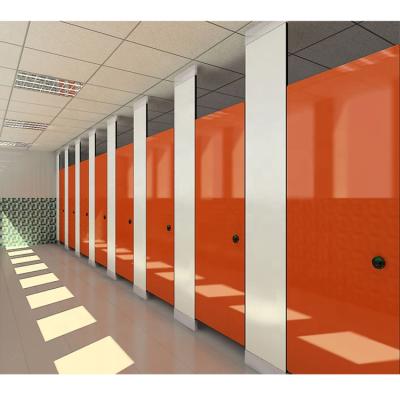 China Modern Toilet Cubicle Malaysia Wall Divides Hpl System Toilet Cubicles for sale