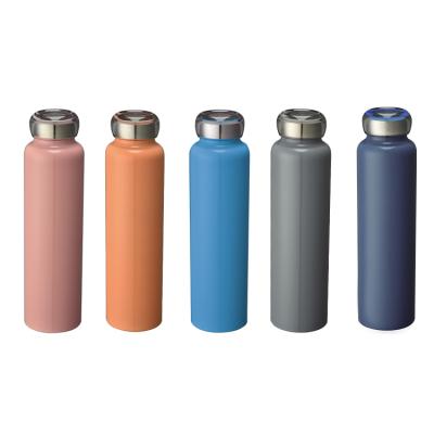 China 350ml PORTABLE Smart Wall Thermos Double Vacuum Insulated Water Bottle With Clear Lid for sale