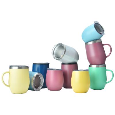 China Disposable Custom Design Colorful Leakproof Thermal Tumbler Stainless Steel Coffee Vacuum Mug for sale