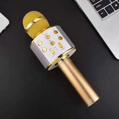 China MKF003 Handheld Microphone Mobile Phone Karaoke Sing Bar Microphone Wireless Microphone Live Streaming Artifact for sale