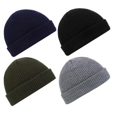 China COMMON high quality winter knitted hat embroidery logo warm beanie unisex hat for sale