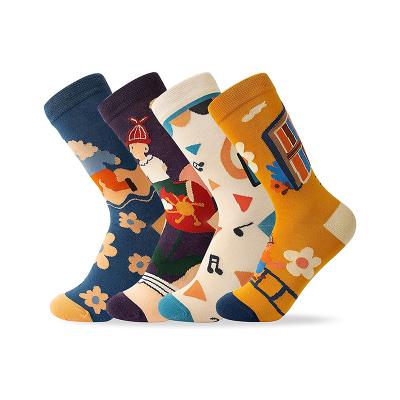 China Breathable specialization in making cute children's socks with prints for sale