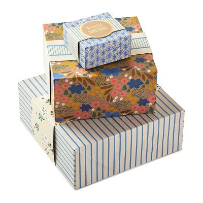 China Recycled Materials Popular Products Custom Luxury Square Cardboard Gift Box With Lid for sale